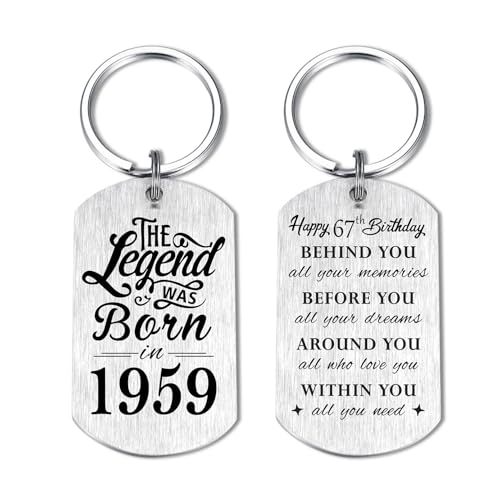 Yobent Regalos de cumpleaños número 67 para hombres de 1958, regalos de cumpleaños de 67 años...