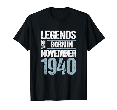 Las leyendas nacieron en noviembre de 1940 Cumpleaños Camiseta