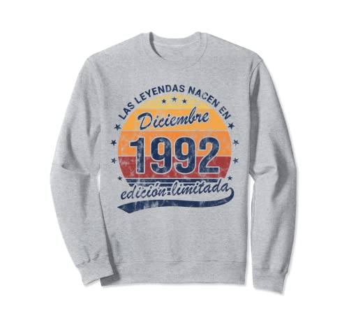 Leyendas Nacen Diciembre 1992 Cumpleaños Vintage Sudadera
