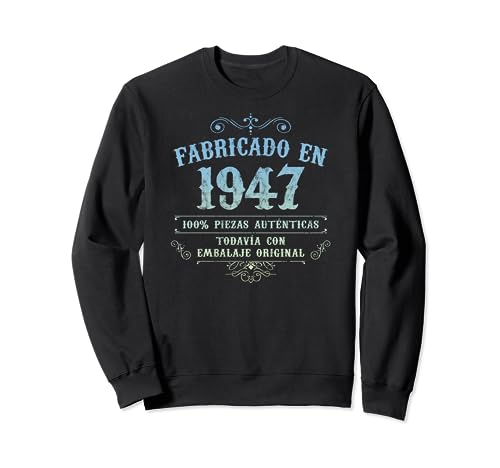 Fabricado En 1947 Vintage Original 77 Cumpleaños Sudadera