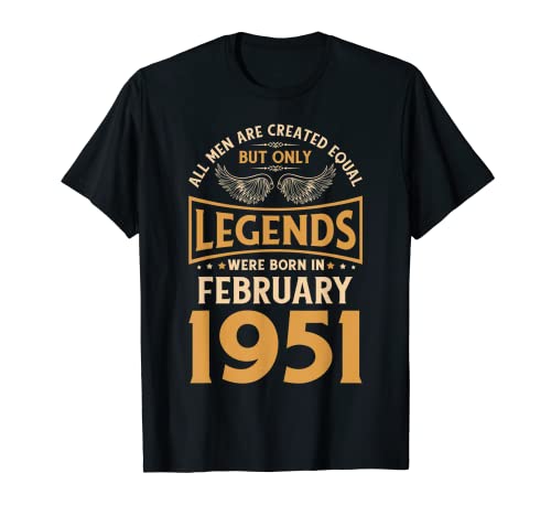 Las leyendas de cumpleaños nacieron en febrero de 1951. Camiseta