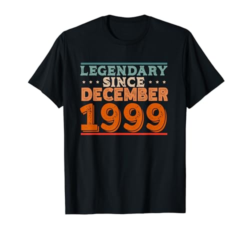 Legendario desde diciembre de 1999 retro vintage fiesta de cumpleaños Camiseta