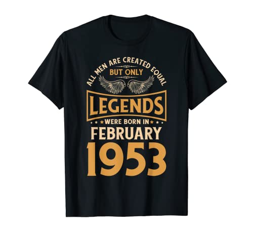 Las leyendas de cumpleaños nacieron en febrero de 1953. Camiseta