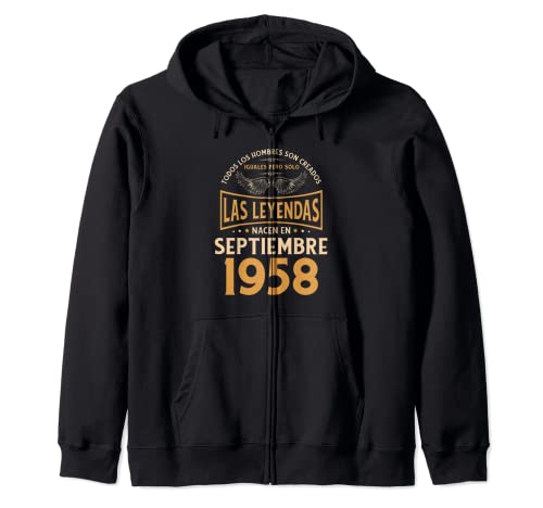 Cumpleaños Hombre Regalos Las Leyendas Septiembre 1958 Sudadera con Capucha