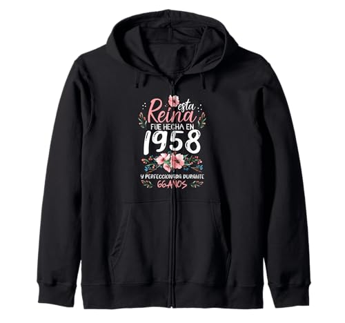 68 Años Regalo de Cumpleaños Mujer Hecha En 1958 68 Años Sudadera con Capucha