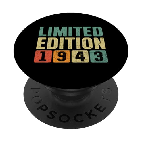 Edición Limitada Cumpleaños 1943 PopSockets PopGrip Adhesivo