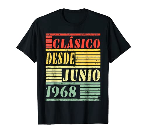 Hombre 55 Años Cumpleaños 1968 Hombre 55 Años Junio Clásico Camiseta