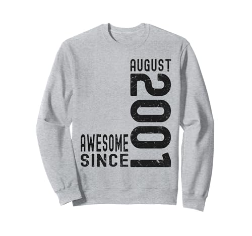 Impresionante Desde Agosto 2001, Nacido En 2001 Agosto Cumpleaños Sudadera