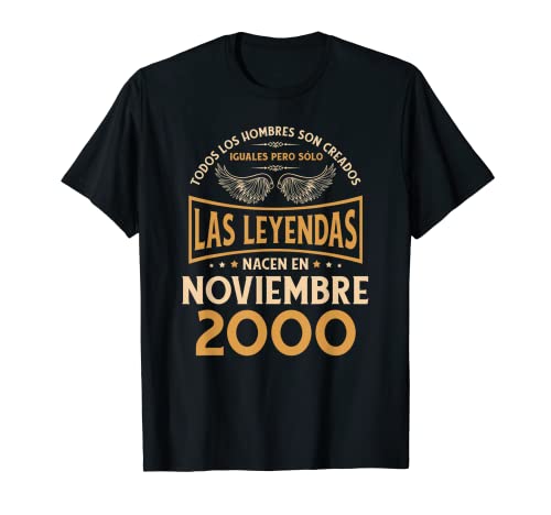 Cumpleaños Hombre Regalos Las Leyendas Noviembre 2000 Camiseta