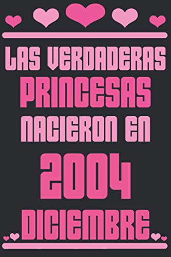 Las Verdaderas Princesas Nacieron en 2004 Diciembre: Regalo de cumpleaños de 16 años para mujeres...