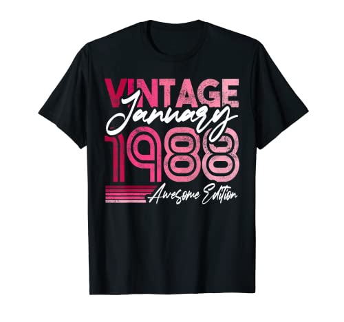 1988 Cumpleaños Diseño nacido en enero de 1988 Camiseta