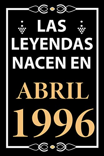 Las leyendas nacen en Abril 1996: Regalo de cumpleaños perfecto para hombre y mujer de 25 años I...