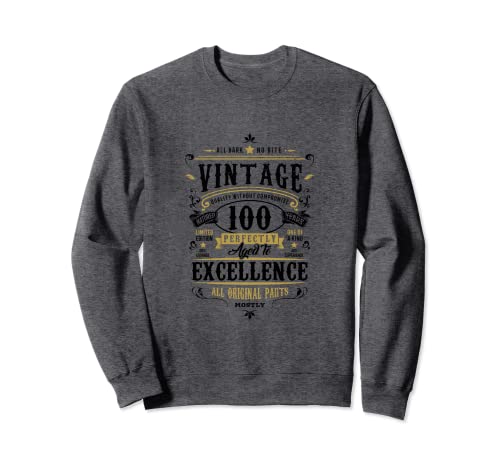 Regalo retro de 100 cumpleaños para la abuela 100 años 1922 Sudadera