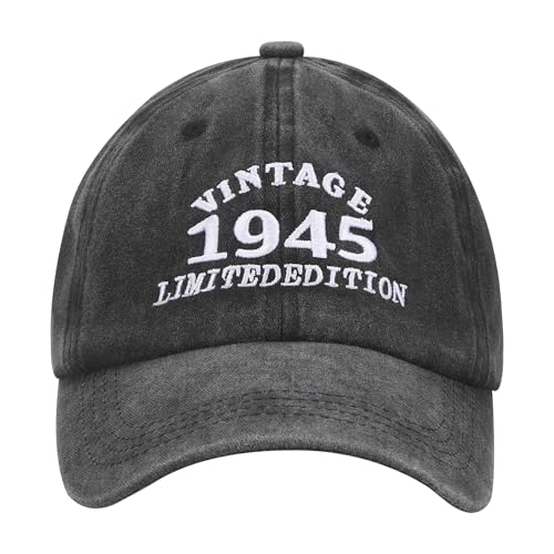 Starvortex Gorras de Hombre, 1945 Regalos Hombre 80 años, Vintage Gorra Beisbol Hombres, Clásico...