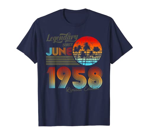 Legendario de cumpleaños desde junio de 1958 Camiseta