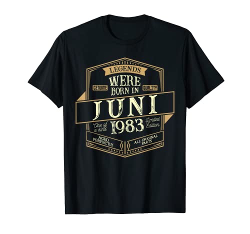 Hombre Junio 1983 Cumpleaños Hombre Camiseta