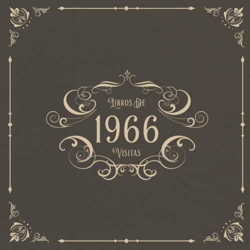 1966 Libros de Visitas: Libros de visitas para fiestas de cumpleaños de estilo vintage para que la...