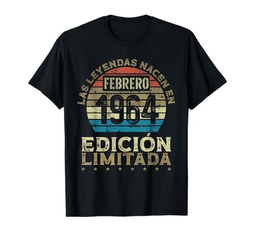 Las Leyendas nacen en Febrero de 1964 - 61 Años Cumpleaños Camiseta