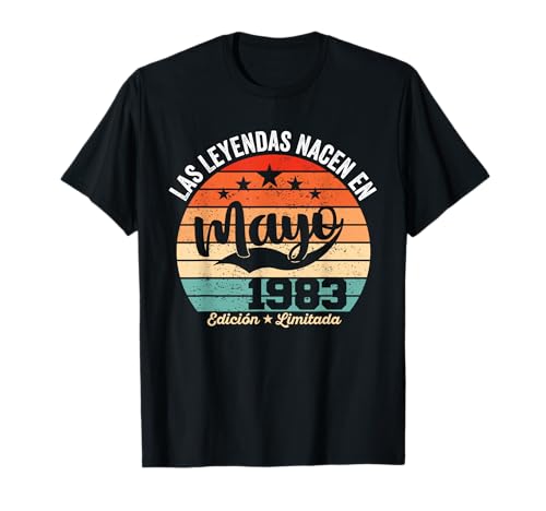 42 años Cumpleaños Las Leyendas nacen en Mayo de 1983 Camiseta