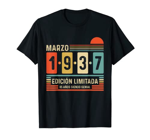 85 Años Marzo 1937 Leyenda Regalo 85 Cumpleaños Camiseta