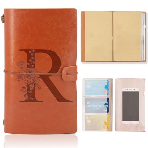 Cuaderno de Cuero, Diario de Viaje, Bloc Notas Cuero Vintage, Regalos Originales para Navidad...