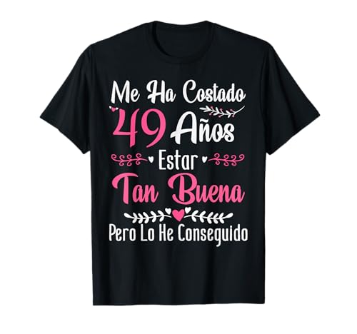 49 Cumpleaños Mujer 49 años Hecha En 1976 Regalos Camiseta