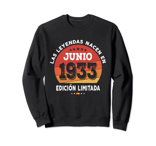 89 años Cumpleaños Las Leyendas nacen en Junio de 1933 Sudadera