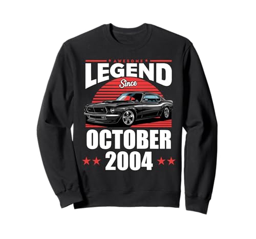 Una Leyenda nació en Octubre de 2004 Impresionante cumpleaños de Hombres y niños Sudadera