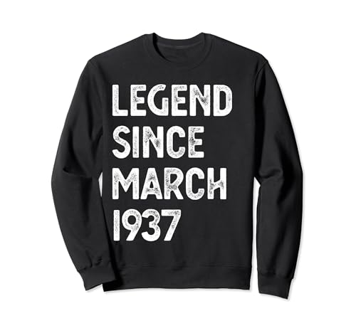 Leyenda del 87 cumpleaños desde marzo de 1937 Sudadera