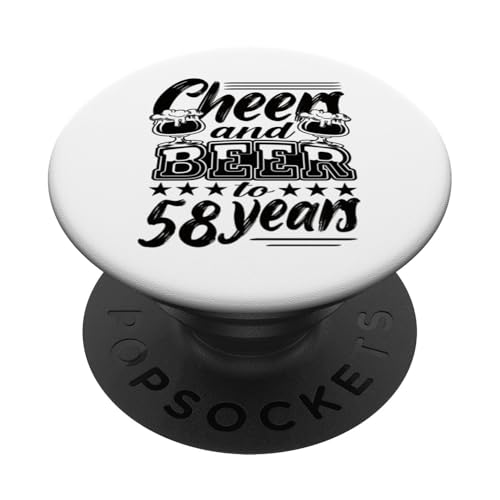 58 Cumpleaños 58 Cumpleaños Marido 58 Cumpleaños Papá PopSockets PopGrip Adhesivo
