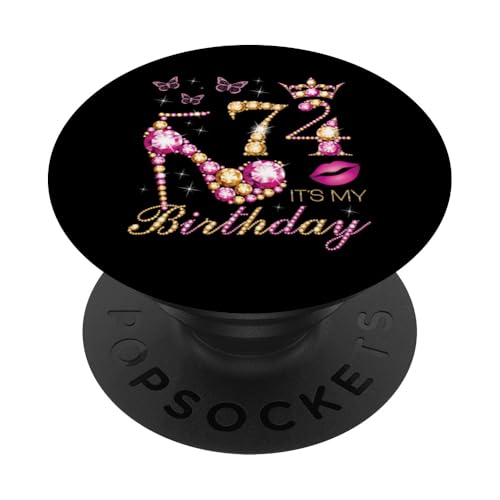 74 Es mi cumpleaños, 74 años, es mi cumpleaños número 74 PopSockets PopGrip Adhesivo