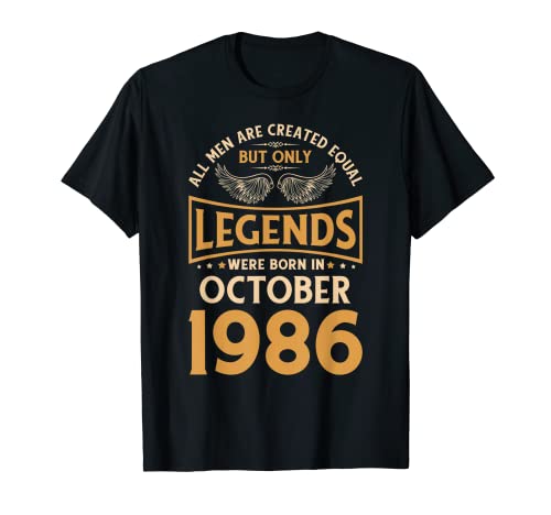 Las leyendas de cumpleaños nacieron en octubre de 1986. Camiseta