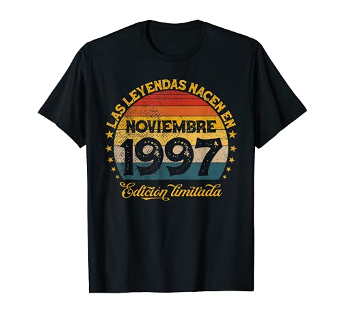 Las Leyendas Nacen En Noviembre 1997 24 años Cumpleaños Camiseta