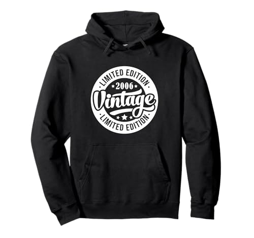 Vintage 2006 Camiseta Mujer Edición Limitada Cumpleaños 2006 Sudadera con Capucha