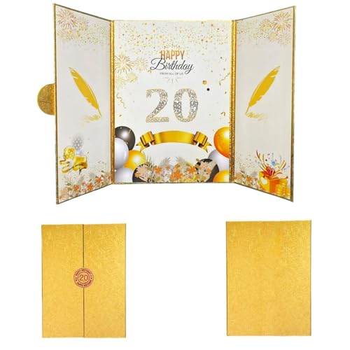 Morjakey Tarjetas de felicitación 20 años，Tarjeta cumpleaños Grande Original, Regalo de...