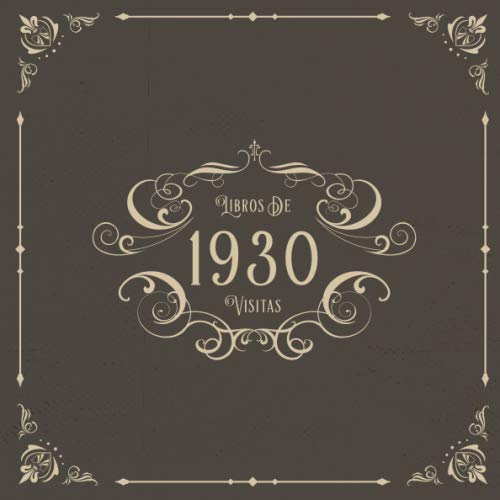 1930 Libros de Visitas: Libros de visitas para fiestas de cumpleaños de estilo vintage para que la...