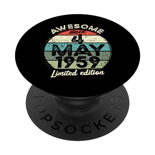 4 Mayo 1959 Cumpleaños 65 Cumpleaños 65 Años 2024 Cumpleaños PopSockets PopGrip Intercambiable