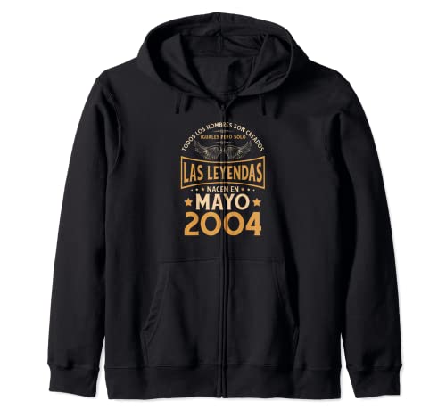Cumpleaños Hombre Regalos Las Leyendas Mayo 2004 Sudadera con Capucha
