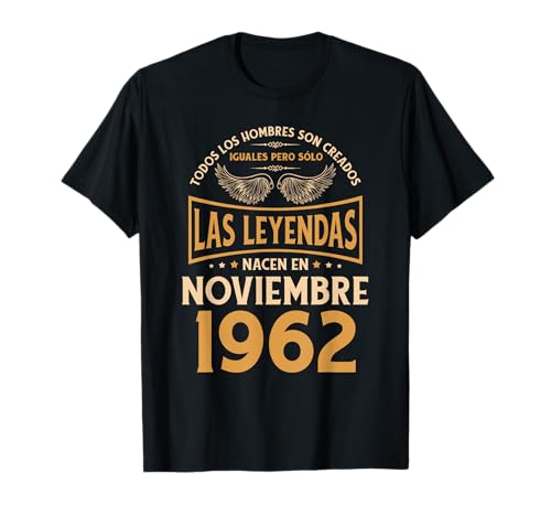 Cumpleaños Hombre Regalos Las Leyendas Noviembre 1962 Camiseta