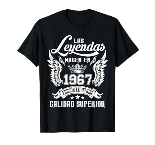 Cumpleaños Las Leyendas Nacen En 1967 Camiseta