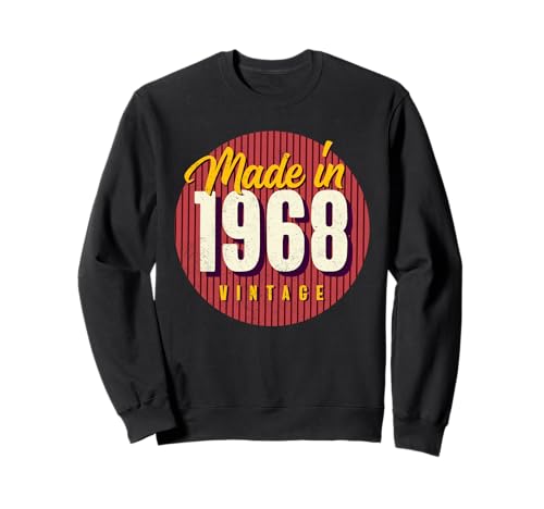 Los años 60 Estilo Retro Cumpleaños 1968 Sudadera