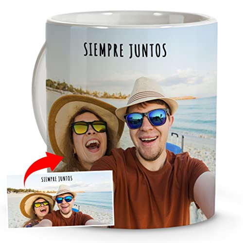 LolaPix Pack 3 Tazas Personalizadas con Foto y Texto. Taza Personalizable. Regalos Personalizados...