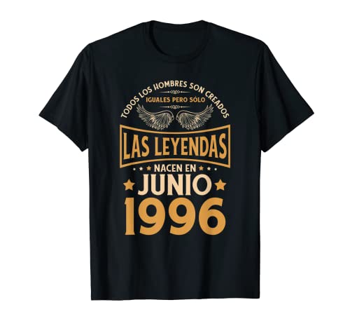 Cumpleaños Hombre Regalos Las Leyendas Junio 1996 Camiseta