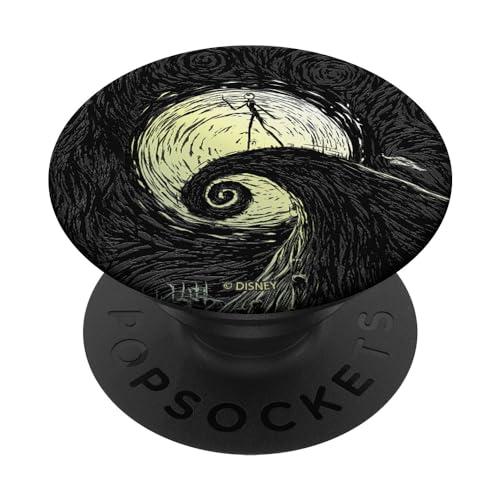 Disney Nightmare Before Christmas Spiral Hill Midnight PopSockets PopGrip Adhesivo