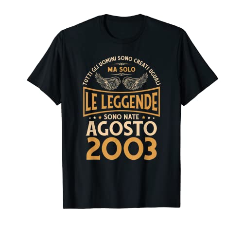Cumpleaños Hombre Regalo Mujer Las Leyendas Agosto 2003 Camiseta