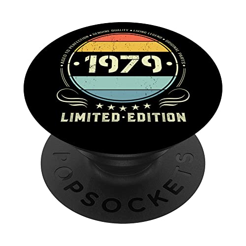 1979 Edición limitada 1979 cumpleaños Popsocket para mujeres y hombres PopSockets PopGrip Intercambiable