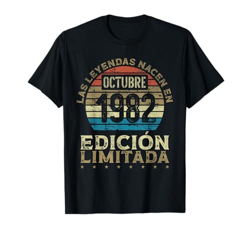 Las Leyendas nacen en Octubre de 1982 - 43 Años Cumpleaños Camiseta