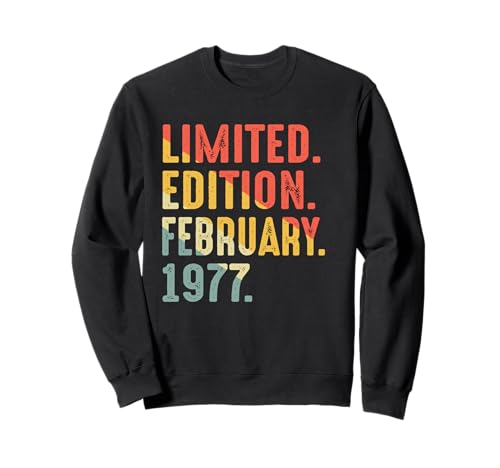 Edición Limitada Cumpleaños Febrero 1977 Sudadera