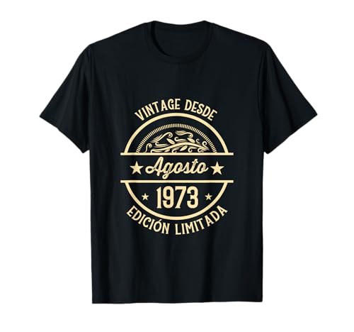 Cumpleaños Hombre Regalos Vintage Desde Agosto 1973 Camiseta