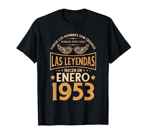 Cumpleaños Hombre Regalos Las Leyendas Enero 1953 Camiseta